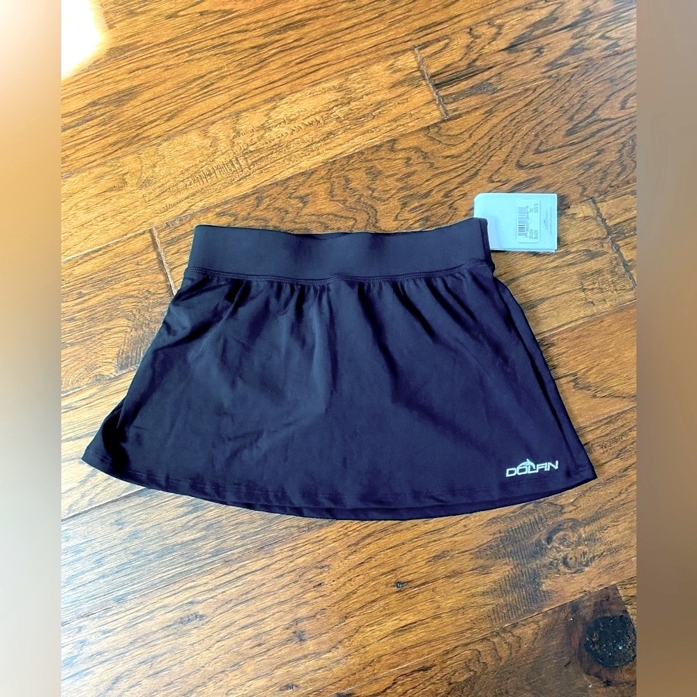 NWT Dolphin Black Swim Skirt